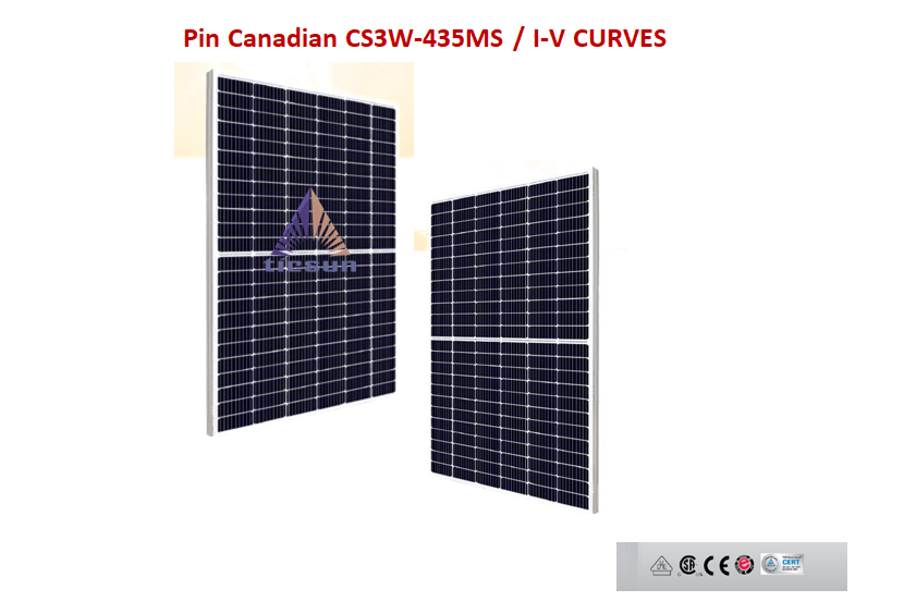 Tấm pin năng lượng mặt trời loại Canadian CS3W_435MS / I-V CUREVS